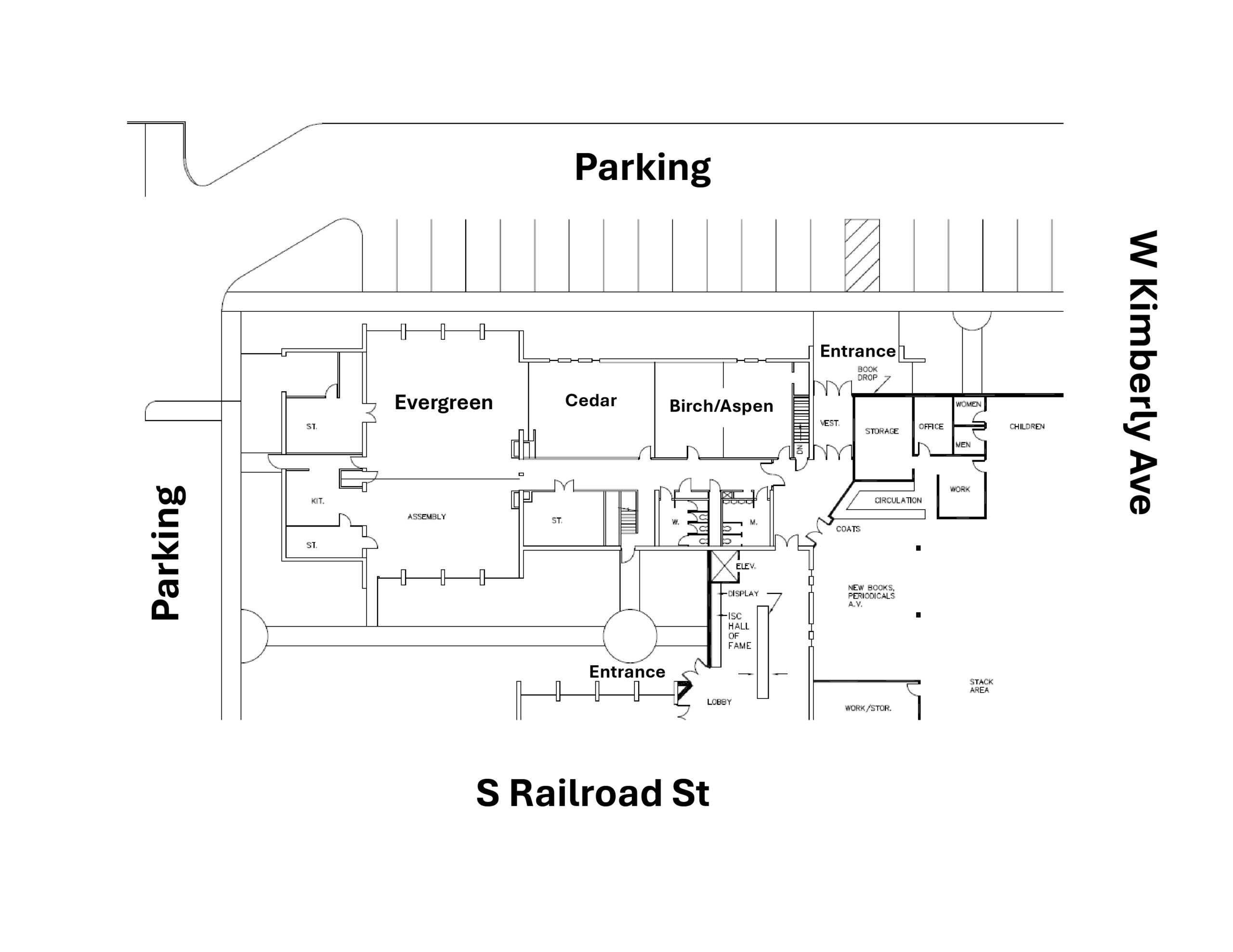 Map of the Kimberly municipal complex